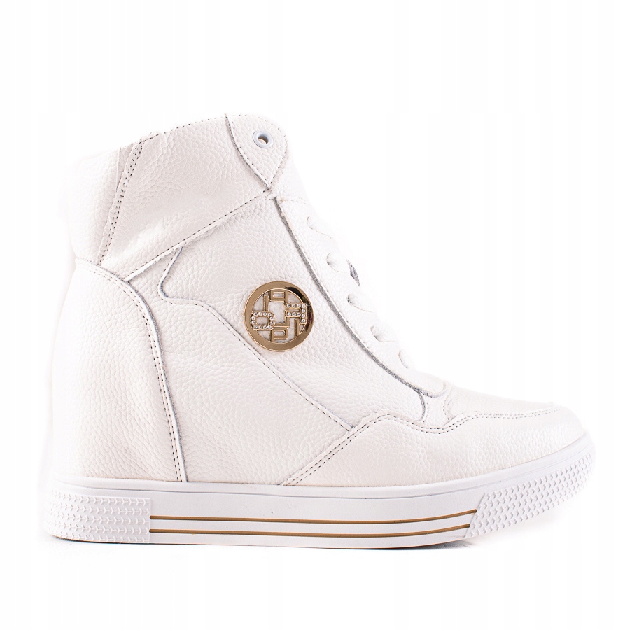 

Skórzane Botki Sneakersy Na Koturnie r.41