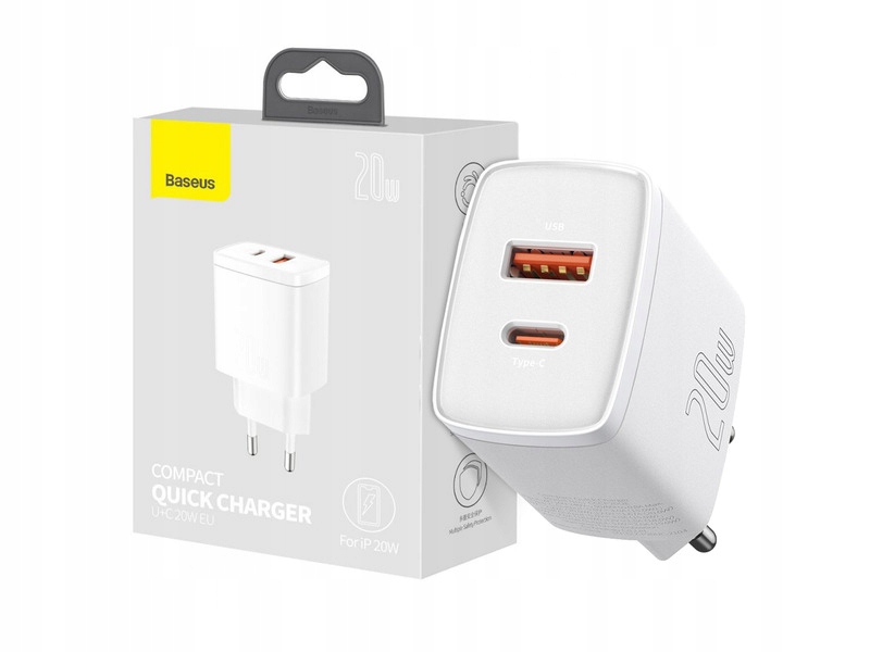 

Ładowarka sieciowa Baseus CCXJ-B02 20W Usb Usb C