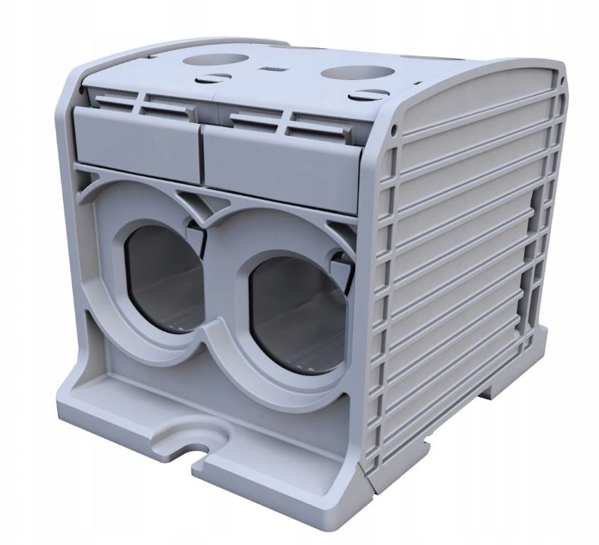 Závitová spojka Al/Cu jednopólová 300 mm2 pro šedou lištu Simet