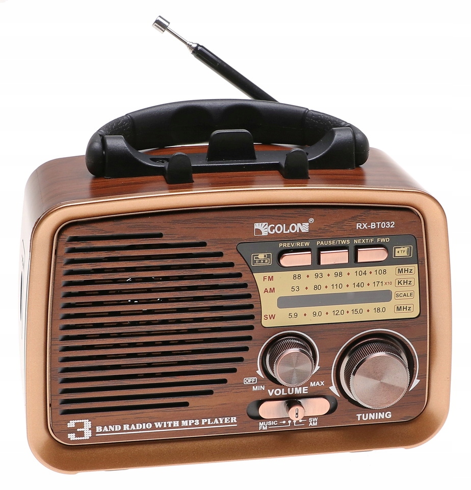 

Radio Przenośne Retro Głośnik Fm Bluetooth MP3 Usb