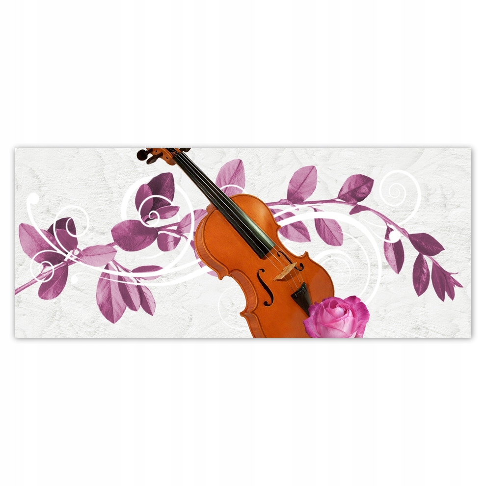 

Fototapety flizelina 250x104 Skrzypce Kwiaty