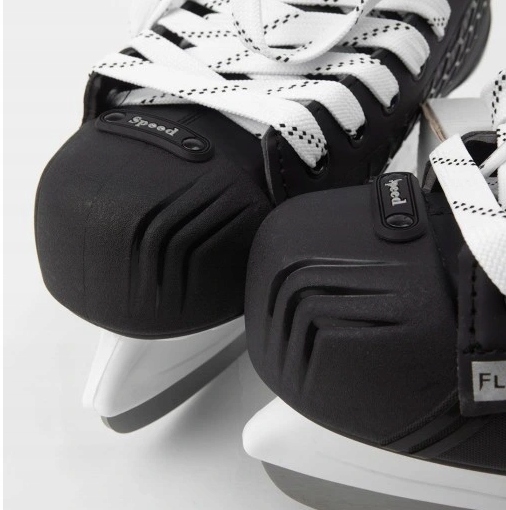 ŁYŻWY HOKEJOWE SZNUROWANE MĘSKIE SMJ VERMONT CZARNE STAL 3mm 42 *HIT 2024* Model VERMONT