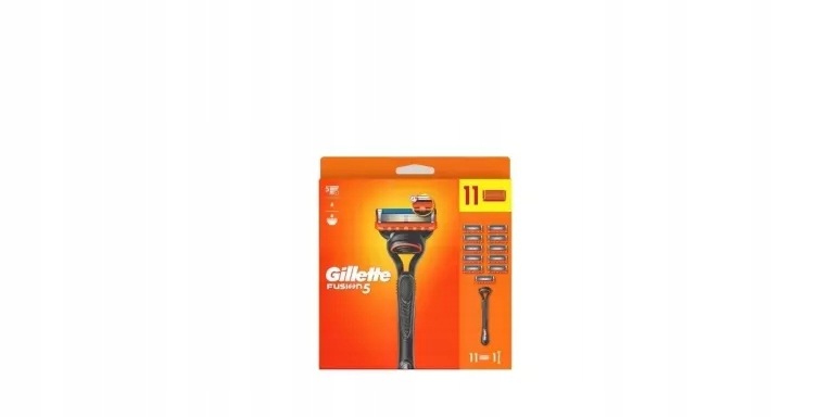 Gillette FUSION5 Maszynka Do Golenia Dla Mężczyzn 11 Wkładów Zapasowych