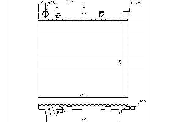 Nissens Chladič Motoru Citroen C2, C2 Enterpris Asistent řidiče #28