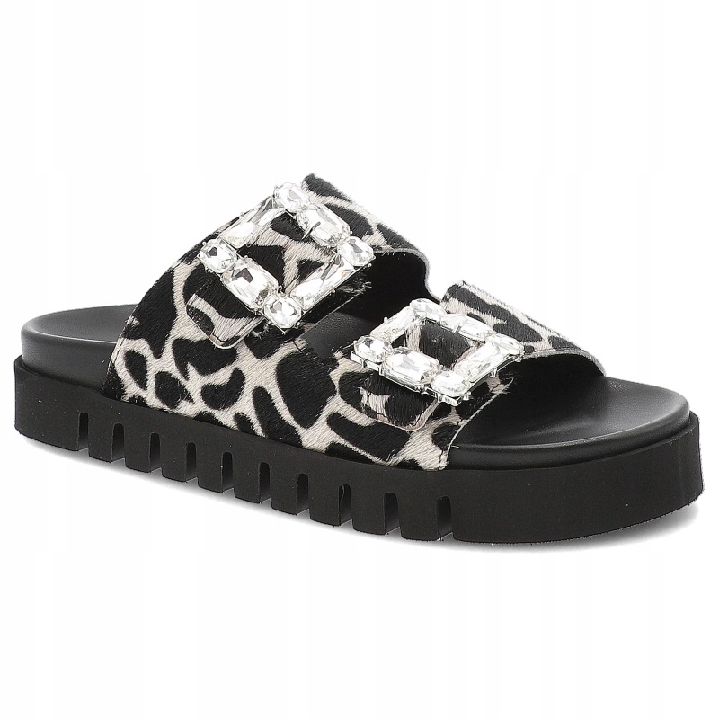 Černé Nazouváky Chebello Módní dámská obuv
