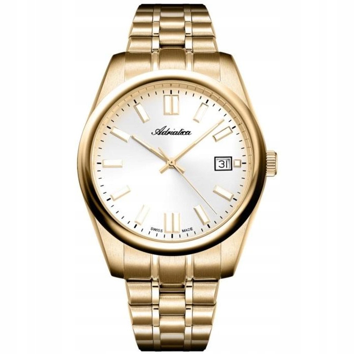 Pánské Hodinky Adriatica A1298.1113Q zlaté, náramek