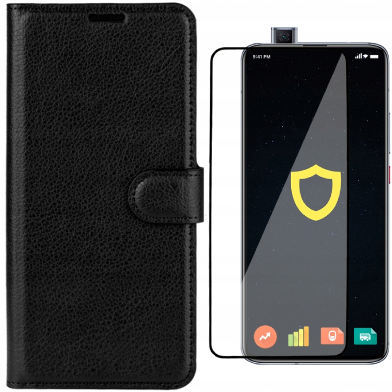 

Litchi Etui Skórzane Portfel Do Poco F2 Pro
