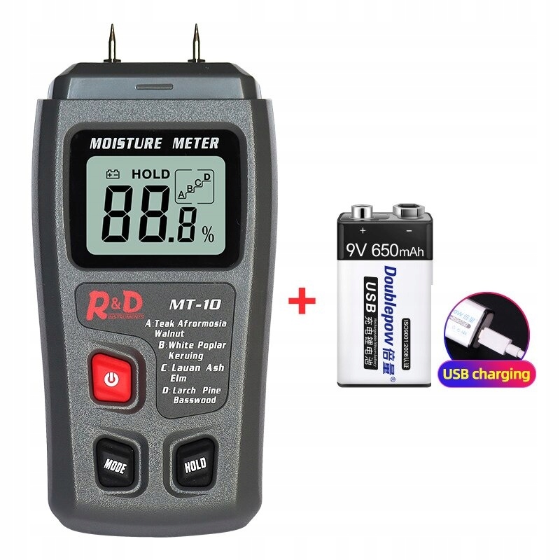 MIERNIK WILGOTNOŚCI DREWNA DETEKTOR WILGOTNOŚCI