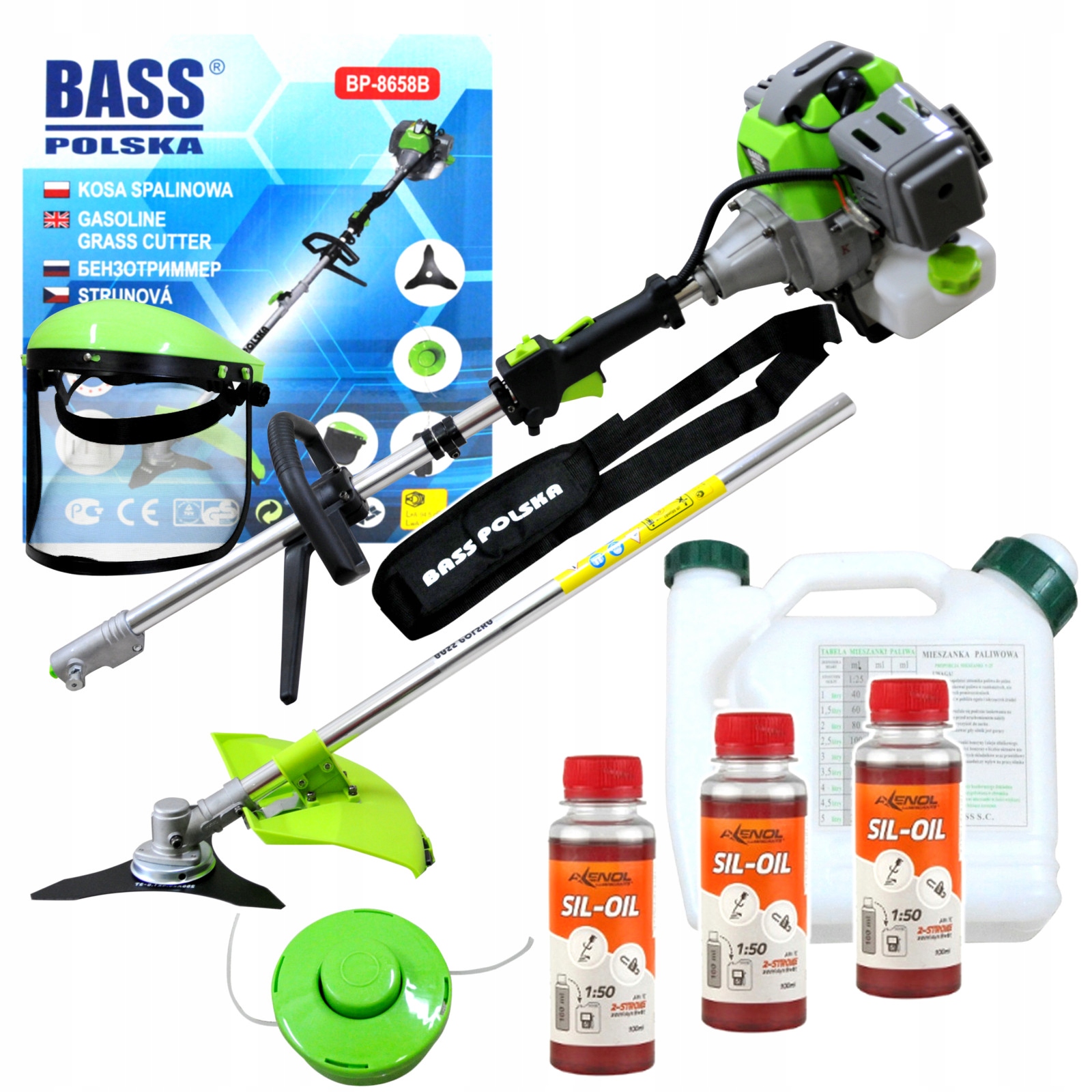 

Bass Kosa Spalinowa Podkaszarka Dzielony Wał Olej