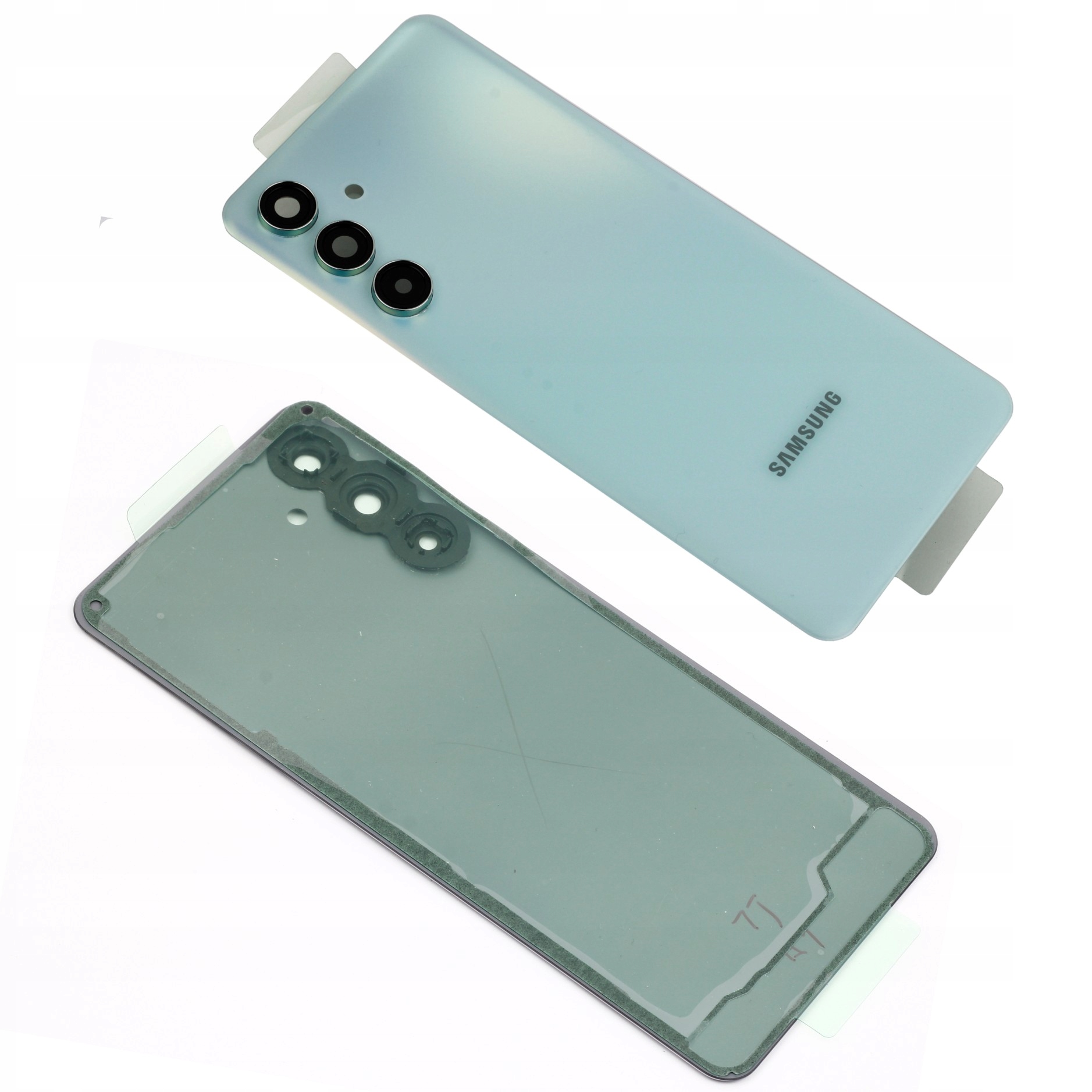 Klapka na batérie, zadný panel s očkom pre Samsung Galaxy M55 5G, zelená