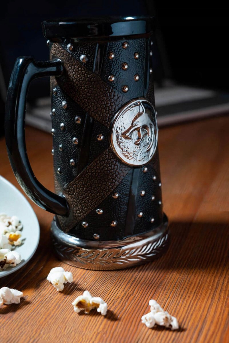 Kufel do piwa Wiedźmin The Witcher 750 ml Prezent Na Dzień Ojca Materiał ceramika
