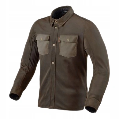 Motocyklová košeľa Revit Overshirt Tracer Air 2 Brown hnedá