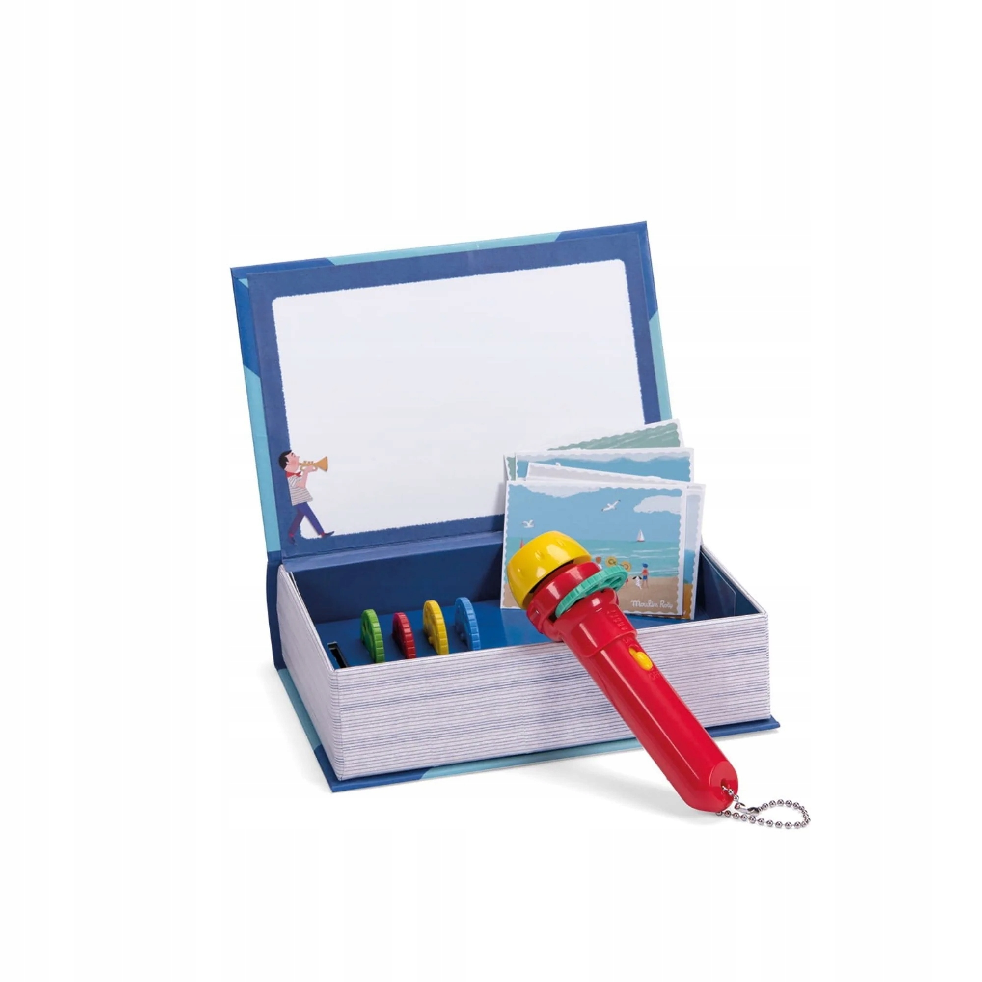 Moulin Roty Projektor Bajki Opowieści z Książki Przygody Kolor dominujący czerwony