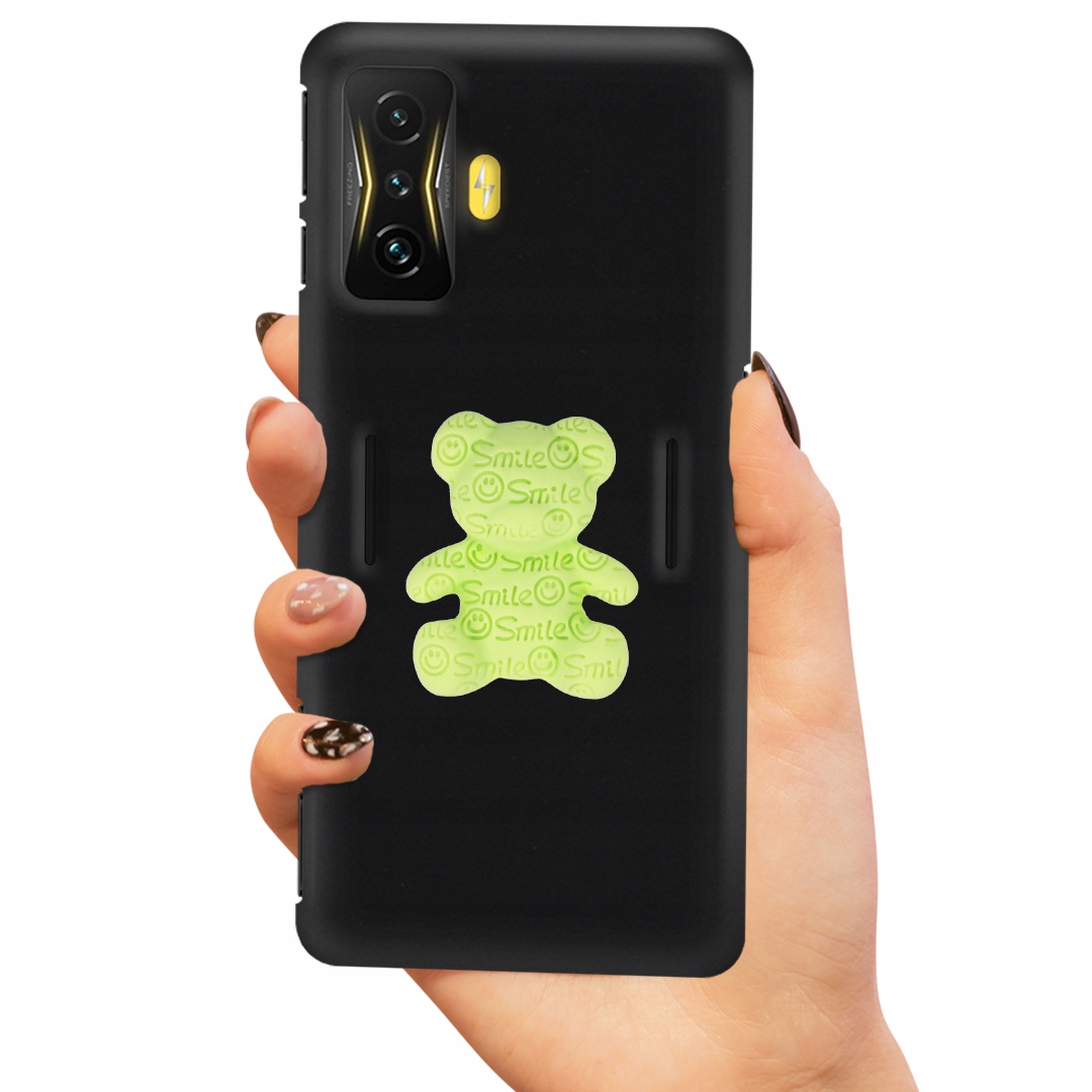 Puzdro Pre Matný Xiaomi Poco F4 Gt Case Medvedík Zelený 3D