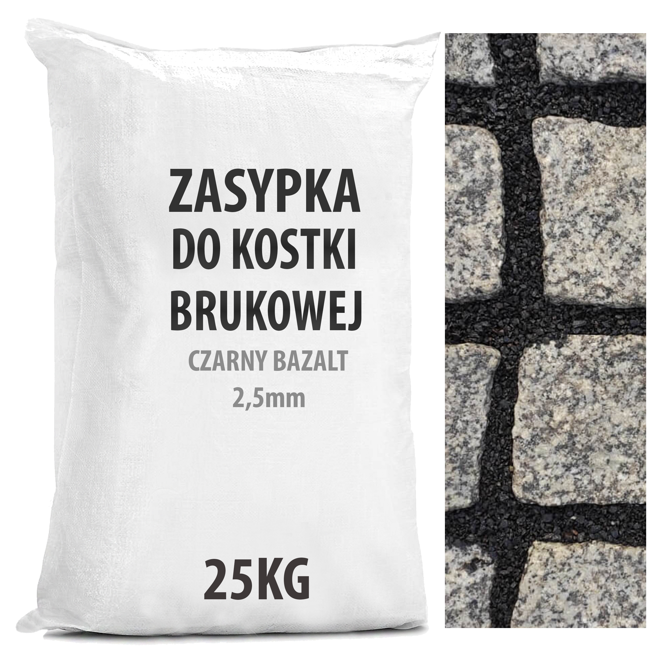 

Zasypka do Kostki Brukowej Bazaltowa Czarna 25KG