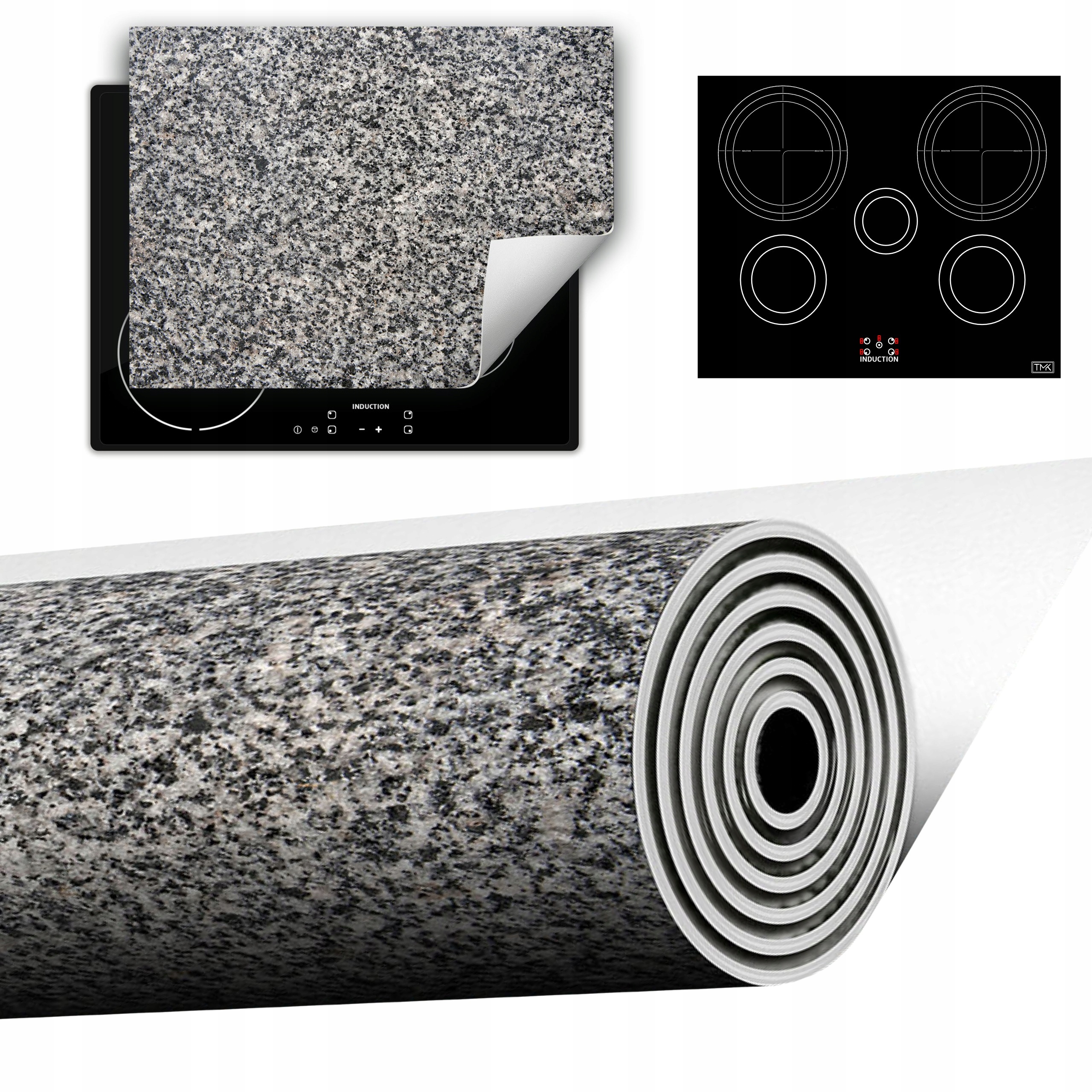 Vinylová Podložka Do Kuchyně Více Místa 70x52 granit