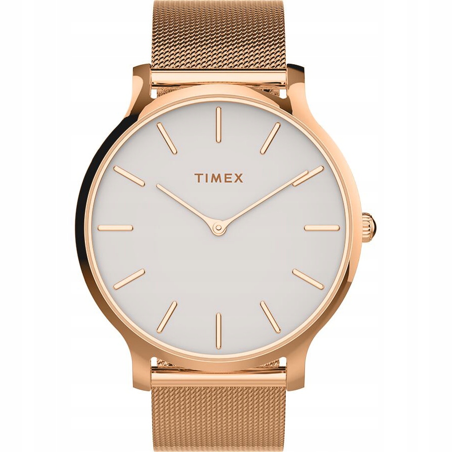 Zegarek Damski Timex TW2T73900 różowe złoto