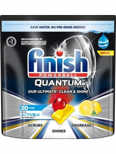 Levně 2x Finish, Quantum Ultimate Tablety do myčky, Lemon, 30 kusů
