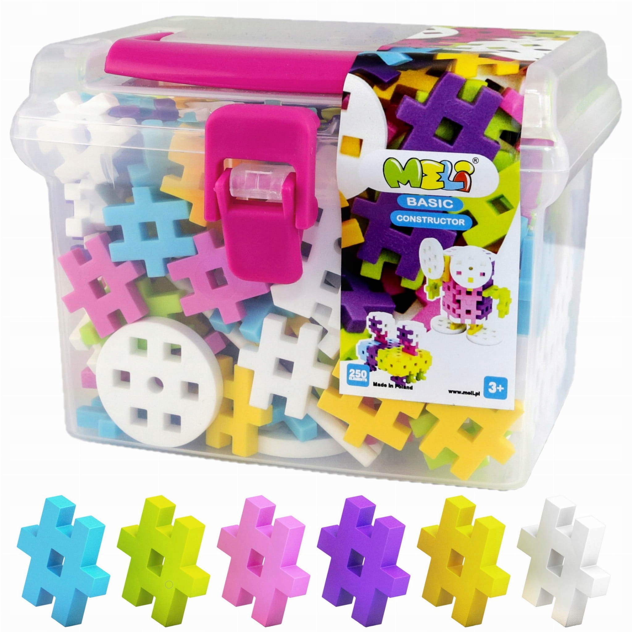 

Klocki Meli Basic Constructor Pink Travel Box 250