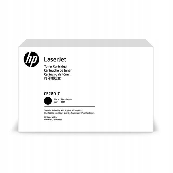 Originální černý toner Hp LaserJet Pro 400 M401, M425 (80JC CF280JC), komp