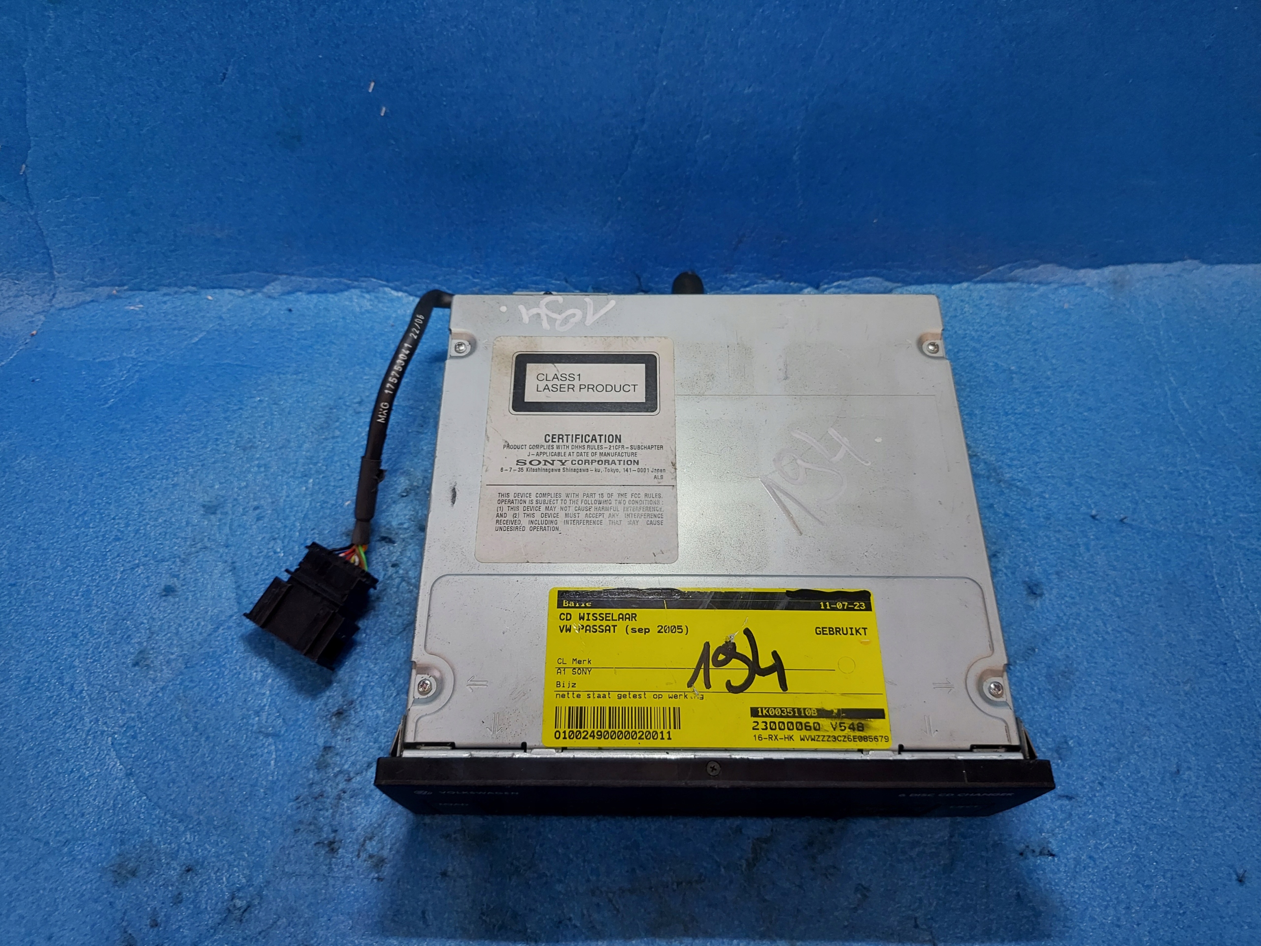 changer PLYT 6 CD VW JETTA GOLF V 1K0035110B