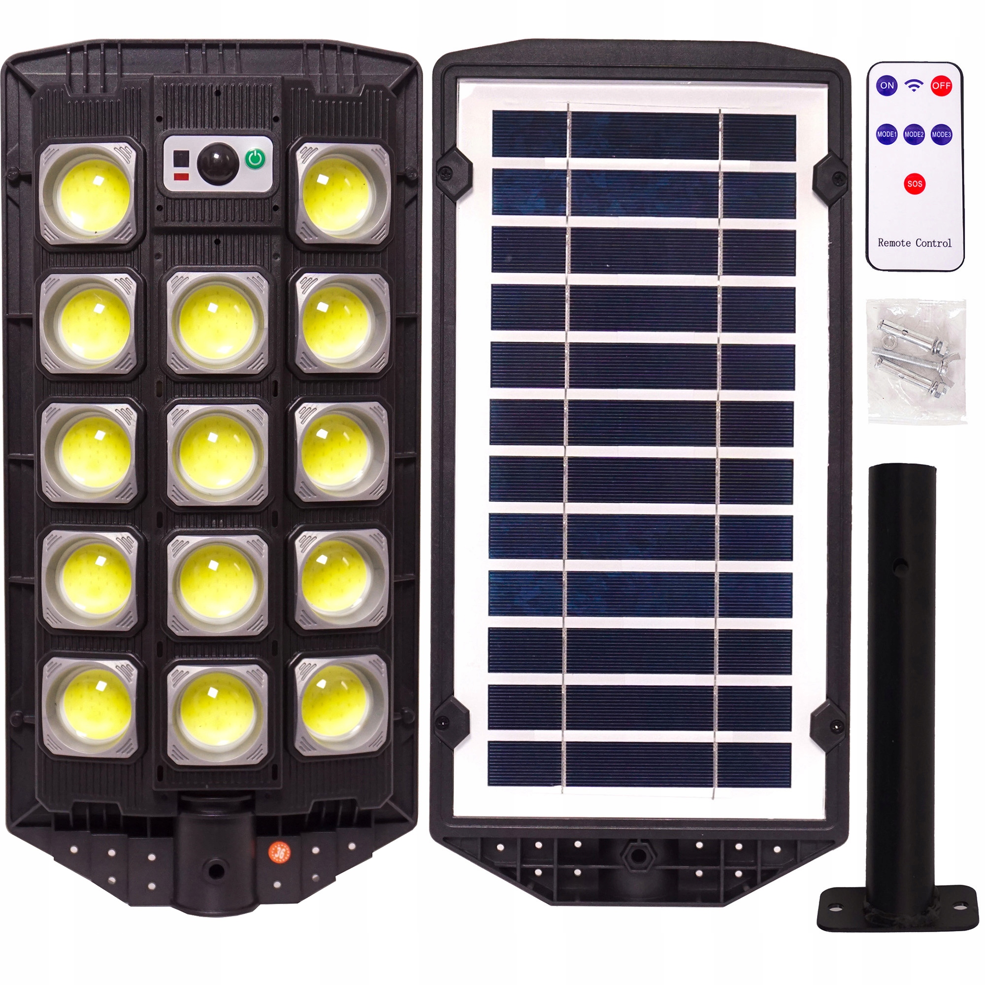 Pouliční lampa 1200 W 120000 lm, solární napájení