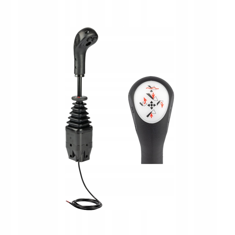 Zesílený joystick Indemar 6141 se dvěma tlačítky. Přizpůsoben pro