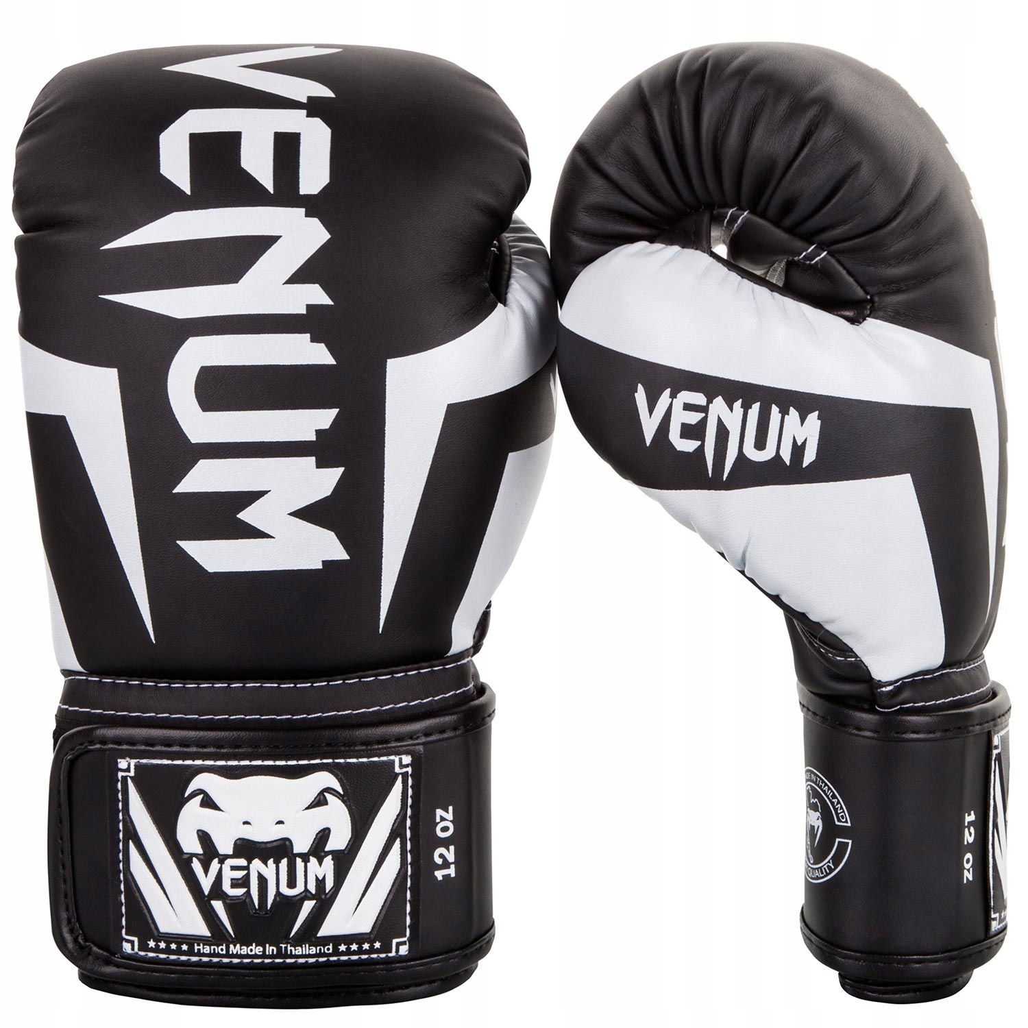Rękawice bokserskie Venum Elite Czarno/Białe 12oz