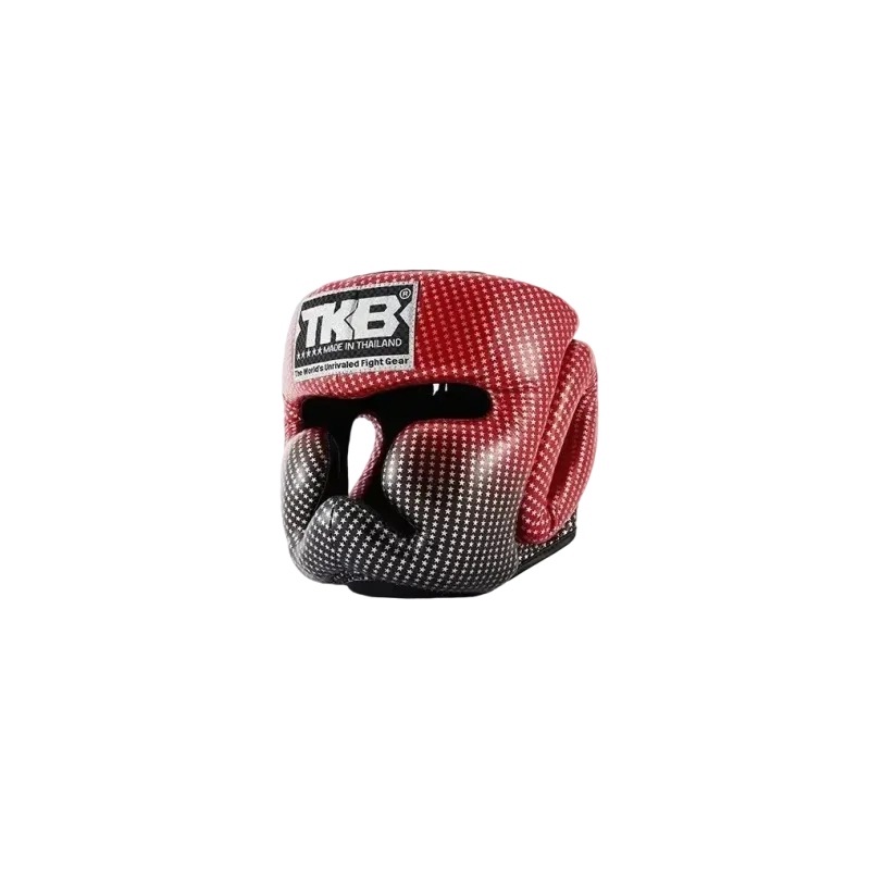 Kask Bokserski Top King Star Czerwony S