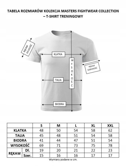 KOSZULKA TRENINGOWA MASTERS FIGHTWEAR COLLECTION - DARK SIDE "WA Marka Masters Fight Equipment
