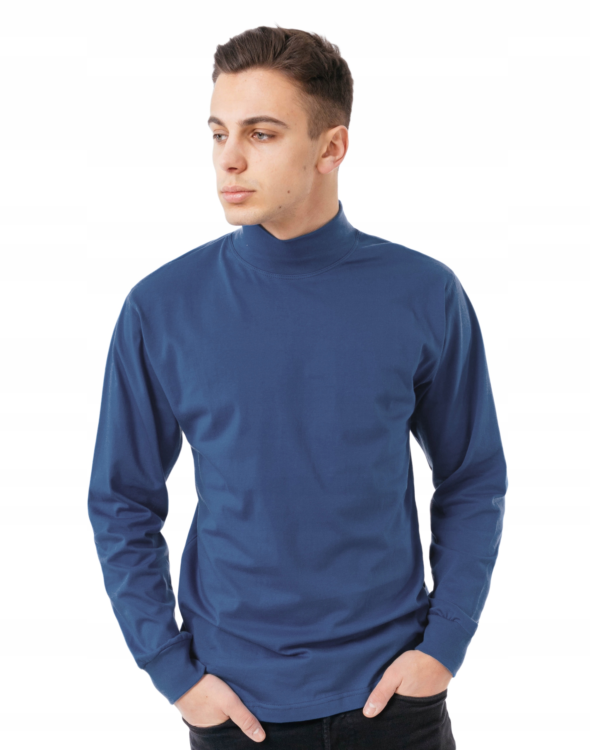 

Półgolf męski cienki sweter golf Adam L niebieska