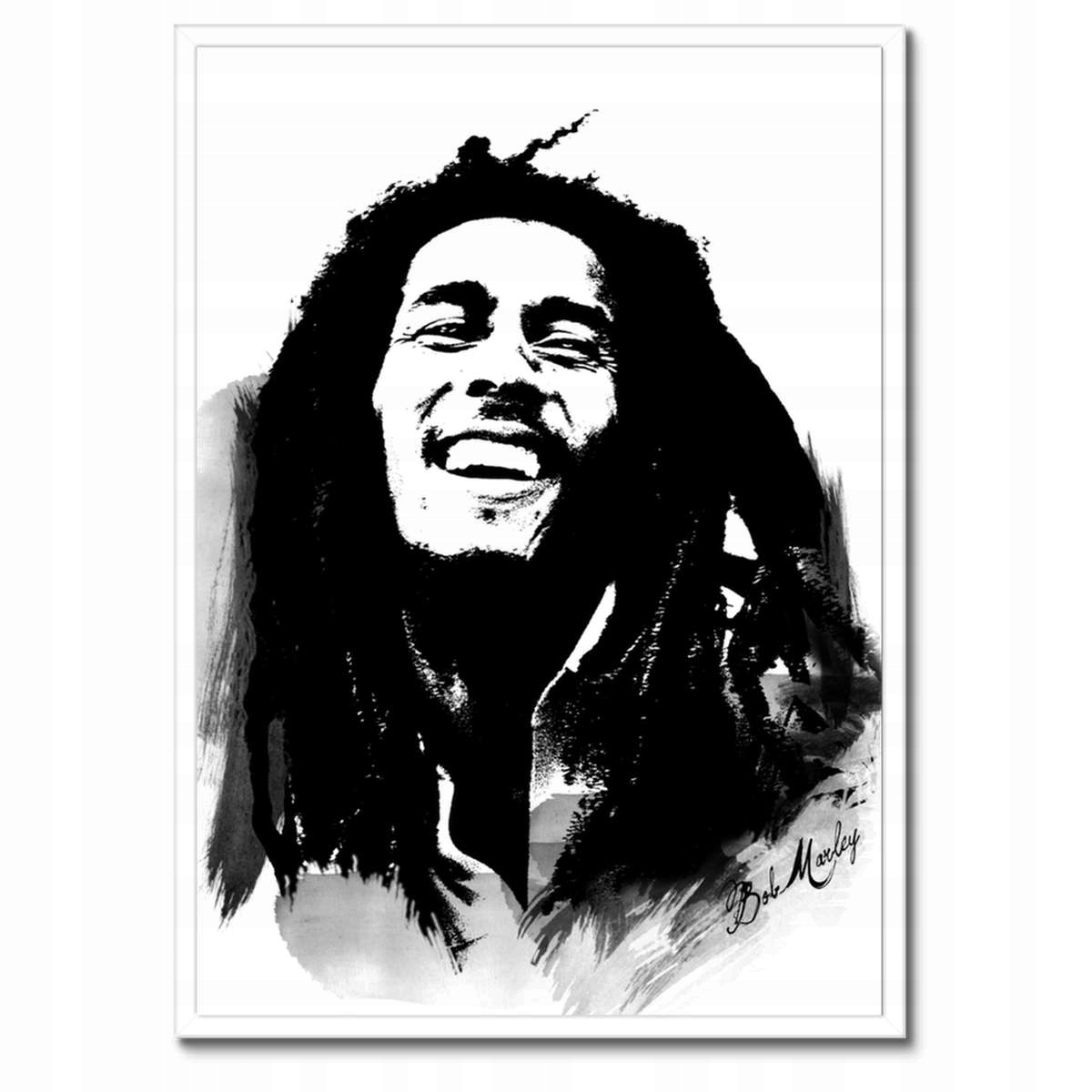 Plakáty v rámu 50x70 Hudebník Bob Marley