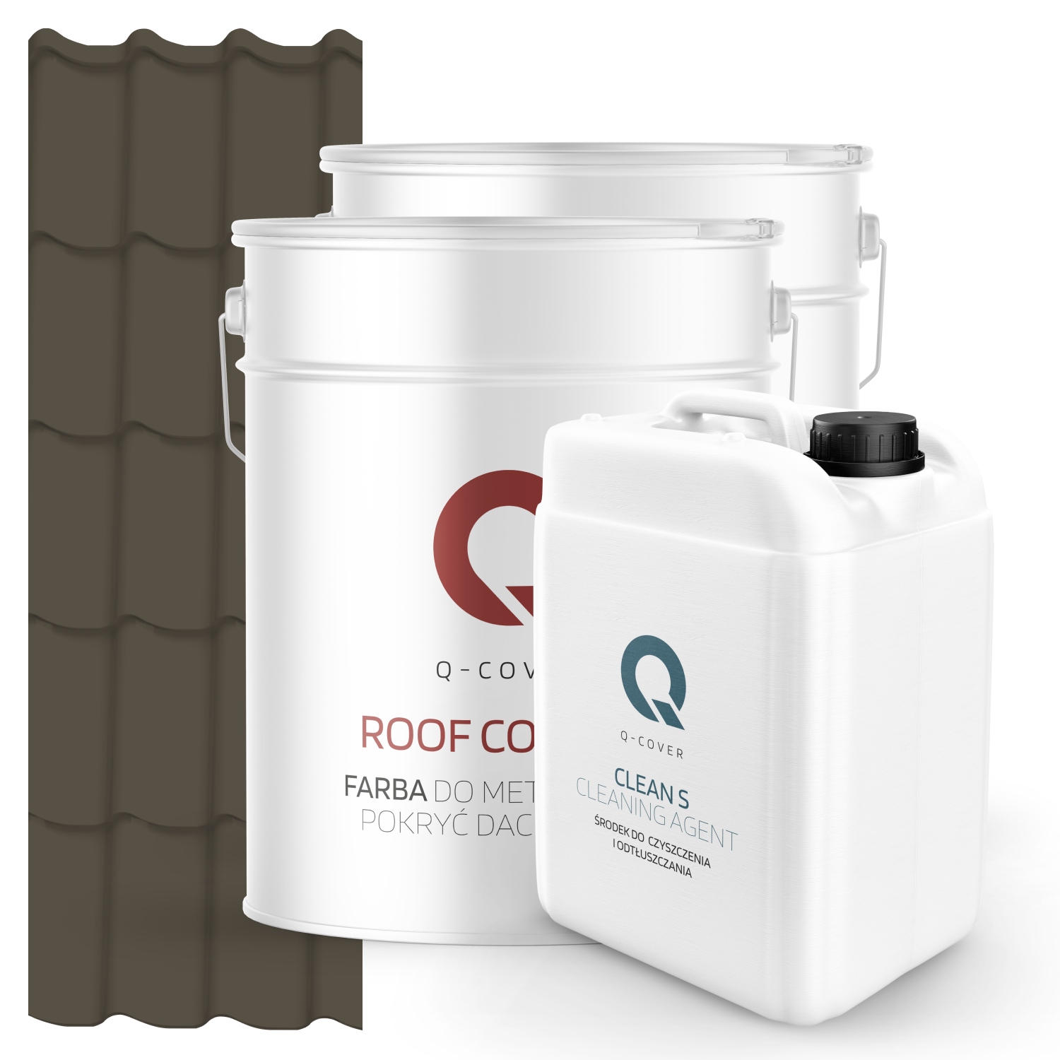 Farba Strešná Metalová Podložka Odmasťovač Sivá Hnedá Ral 7013 74 m2 Lesk