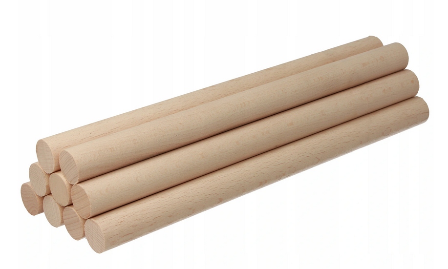 Drążek Drewniany do Makramy Kijek Patyk Ø12mm 30cm