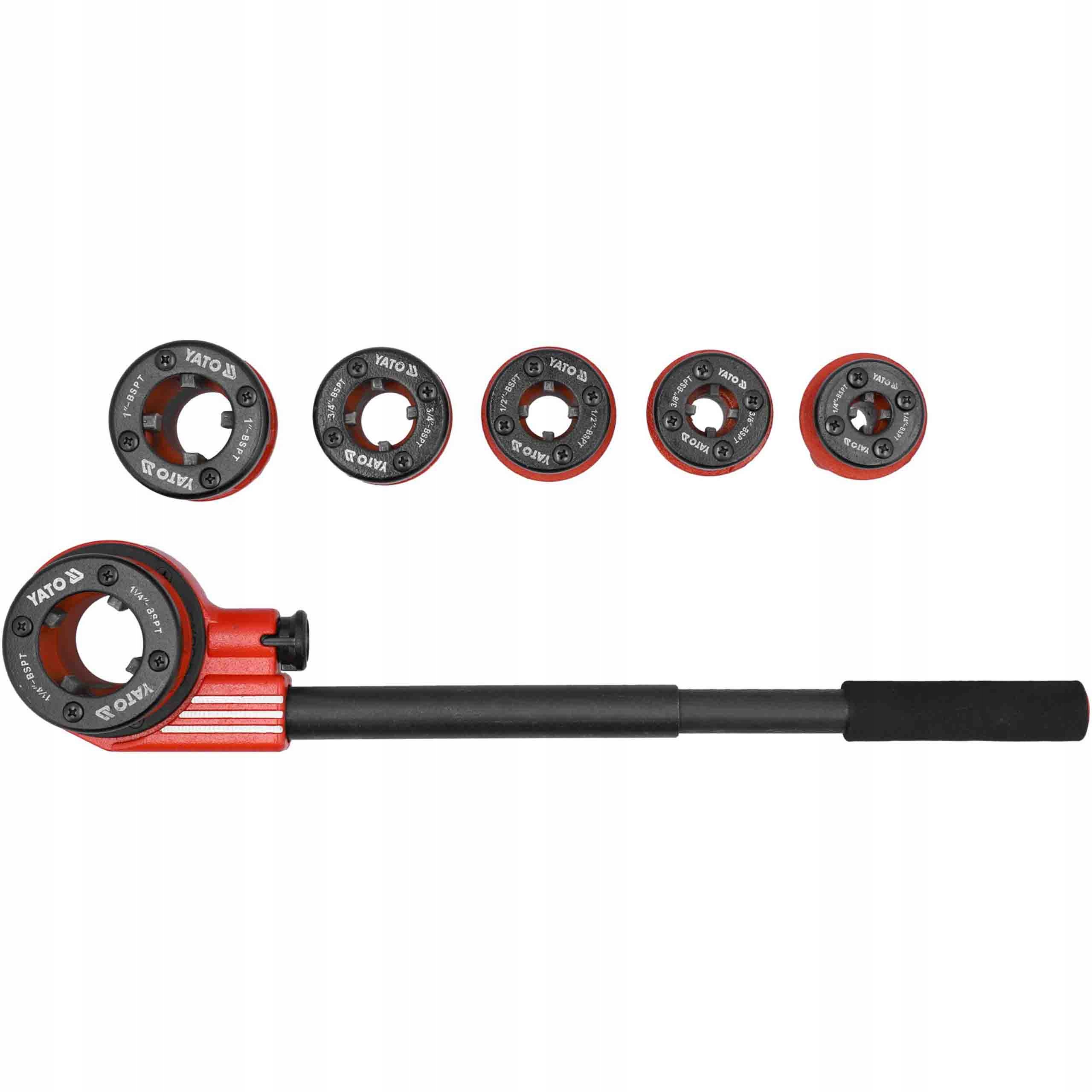 Závitová sada pro závitování 1/4-5/4 6elem YT-2900 Yato
