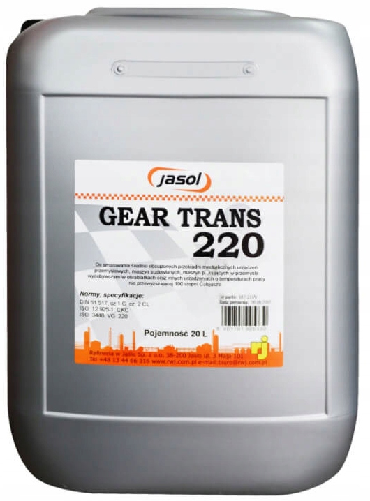 Jasol Gear Trans Synthetic 220 op. 20 l