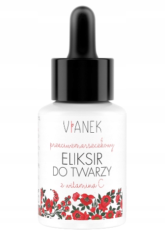 Vianek Przeciwzmarszczkowy ELIKSIR do TWARZY z Witaminą C 30ml SYLVECO Stan opakowania oryginalne