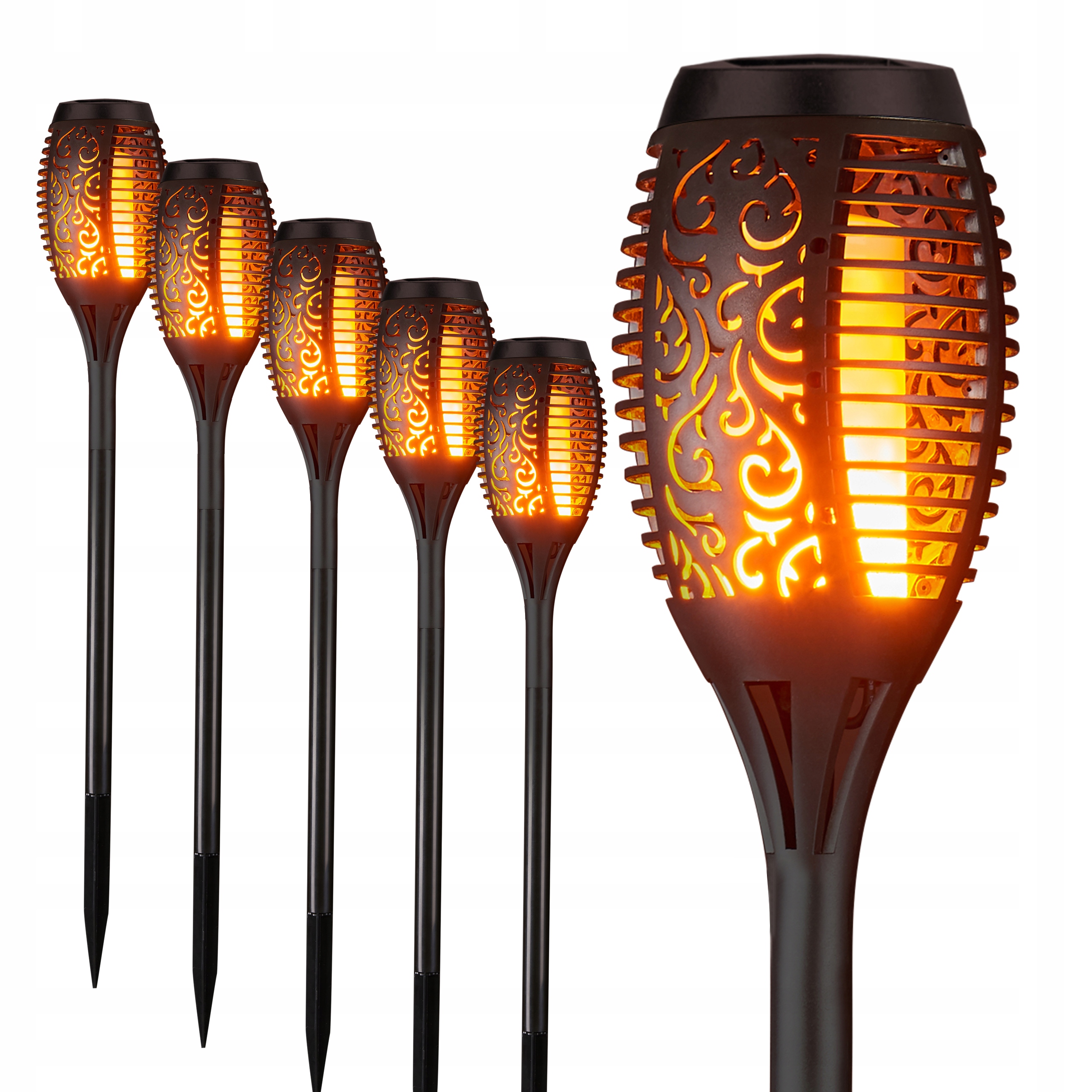 

6x Lampa solarna Led Pochodnia efekt Ogień Płomień