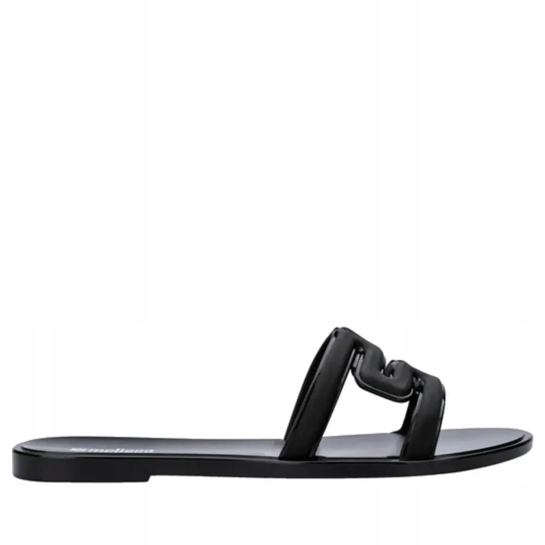 Nazouváky pantofle Melissa M 36148 M silde black 37, černá