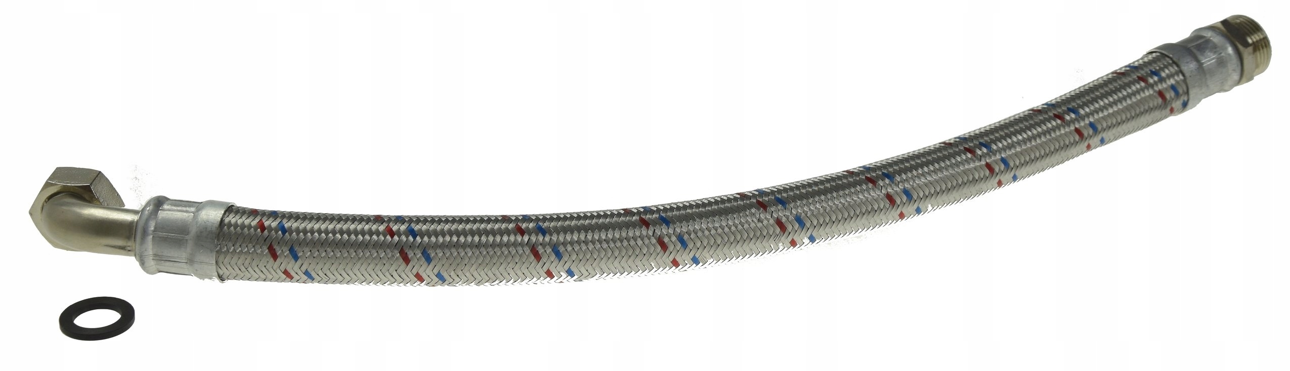 Wąż antywibracyjny 1" HWA 80cm z kolanem DO HYDROFORU