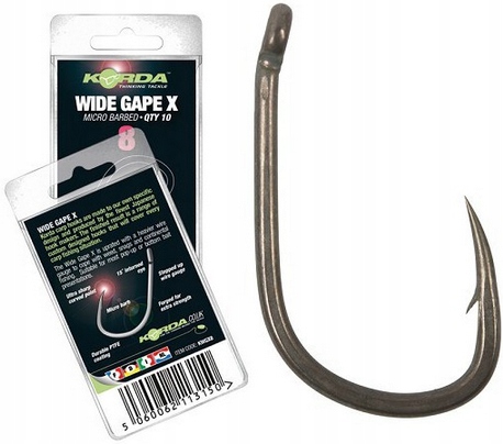 Haczyki Korda Wide Gap X Karpiowe Size 6