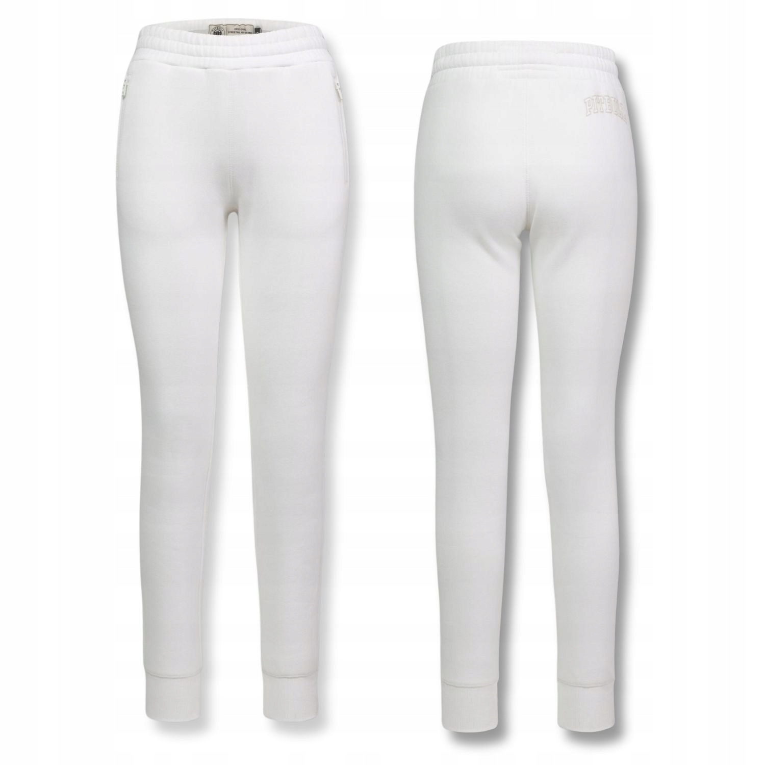 Damskie Spodnie dresowe Pitbull Fiora dopasowane slim miłe w dotyku L