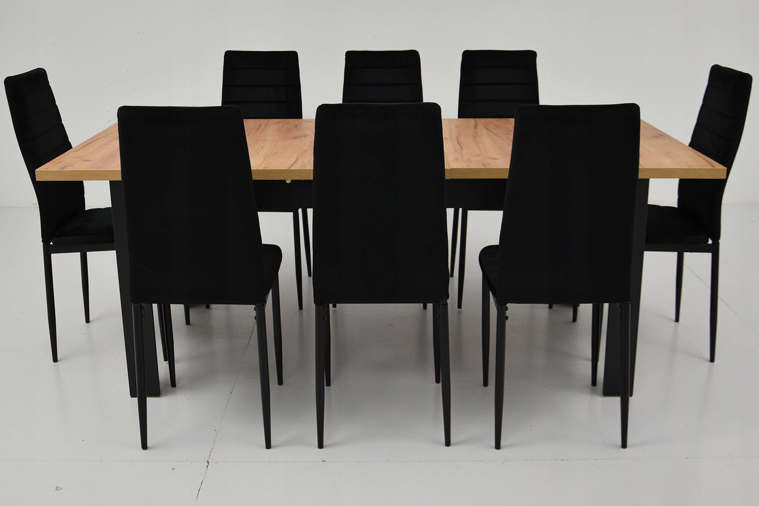 Duży zestaw STÓŁ ROZKŁADANY do 2m i 8 krzeseł LOFT Marka inna