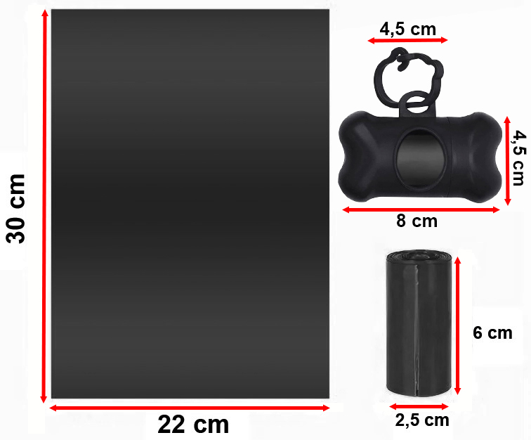 Levně Sáčky Na Psí Exkrementy Hovínka Pro Psa Silné Velká Zásoba Sada Koleček