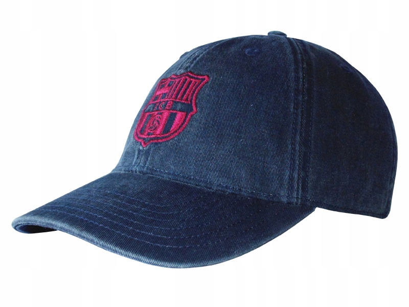 Czapka Z Daszkiem Fc Barcelona Męska Stone Blue Niebieska Jeans