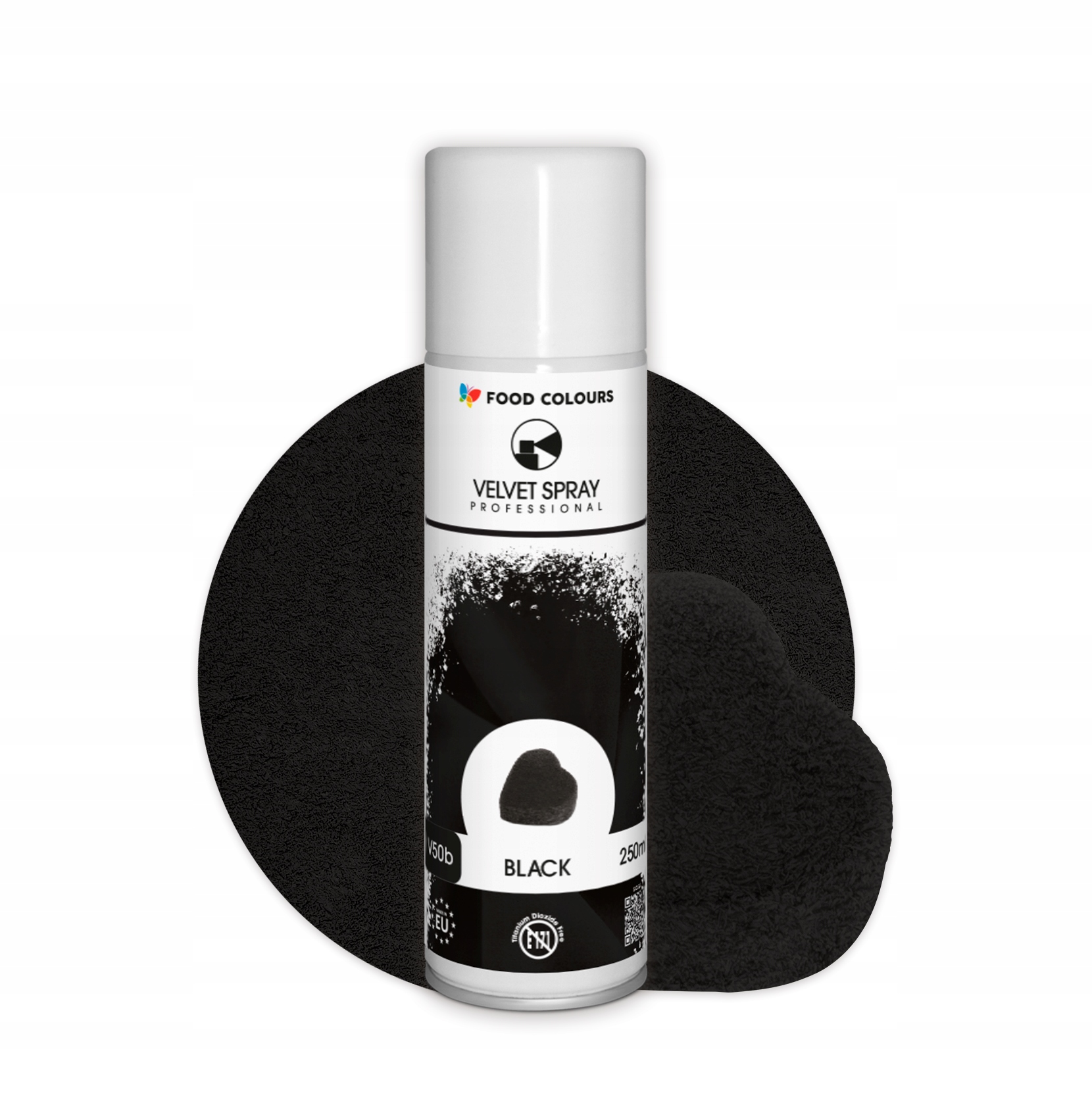 Food Colours Velvet Spray Black 250 ml