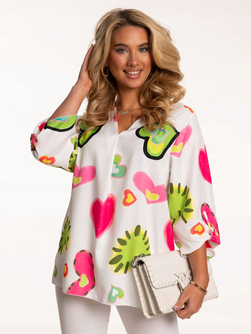 ELEGANCKA LUŹNA MODNA BLUZKA DAMSKA DUŻO ROZMIARÓW POLSKI PRODUKT Rozmiar XXL