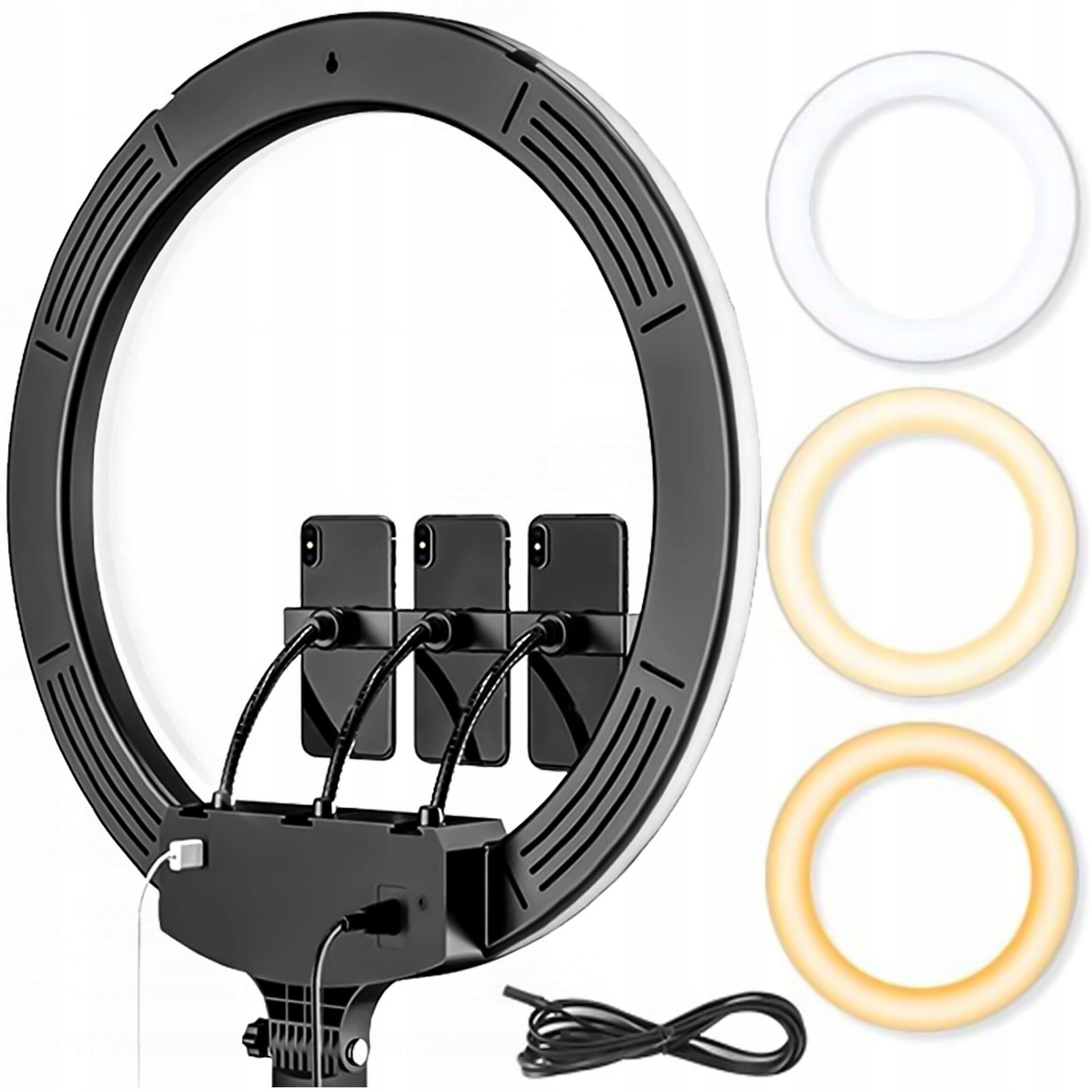 kruhová lampa Led Ring kosmetická Alogy pro líčení fotografií 18" 45 cm