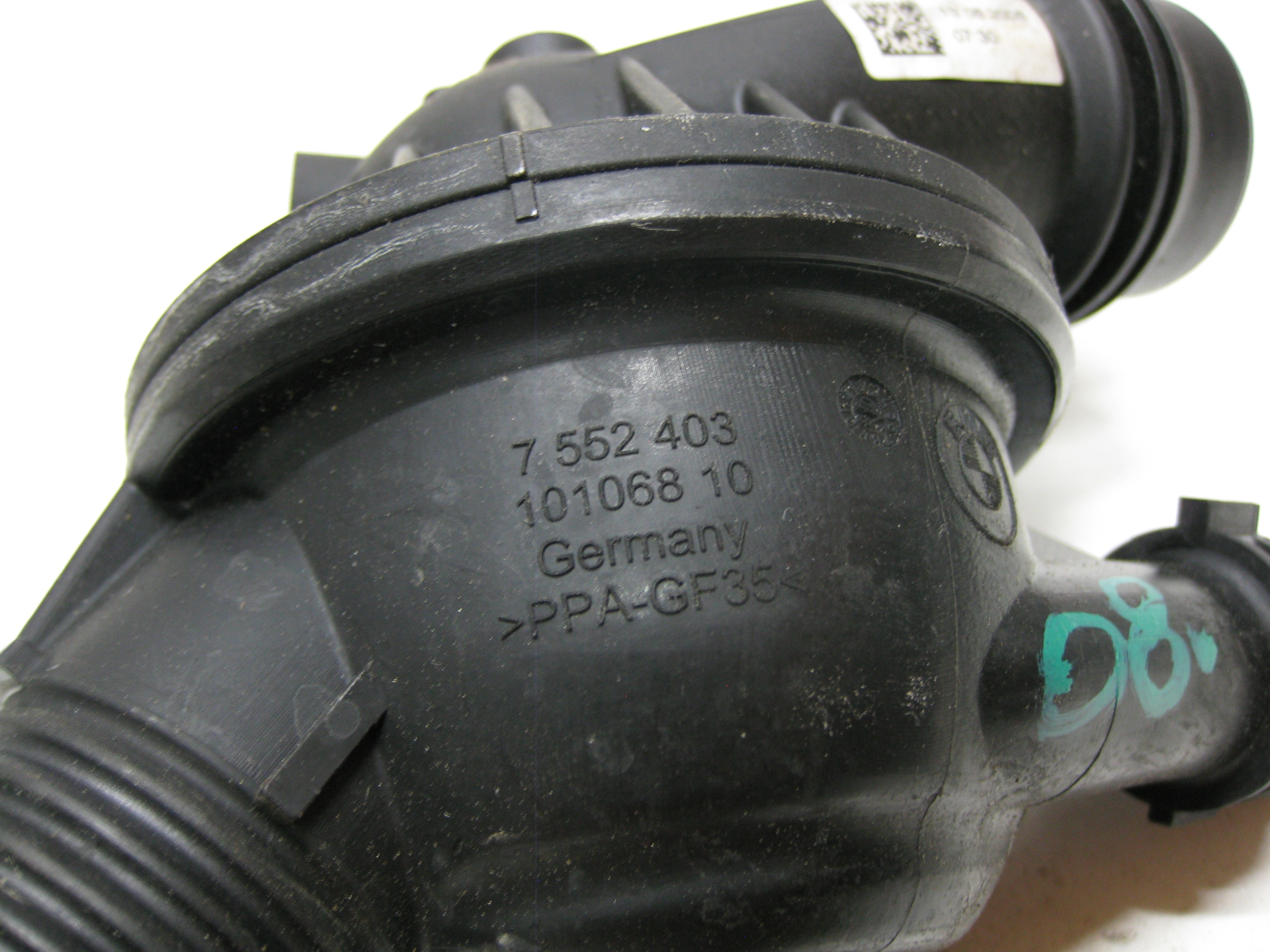 BMW E87 08R Boîtier thermostat Bride d’eau 7552403