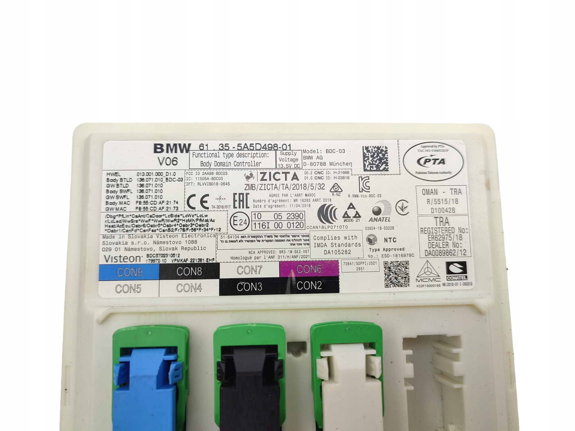Module Unité de contrôle BDC BMW F40 5A5D498 V06